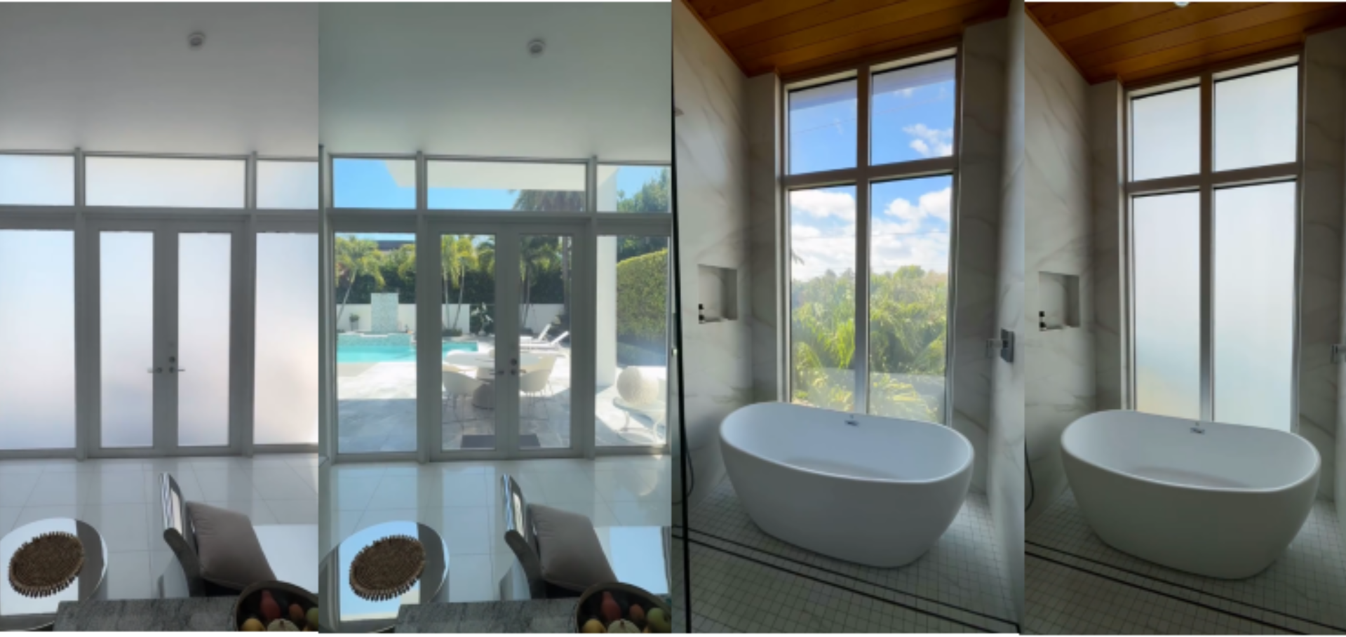 High-End Residential Swimming Pool and Bathroom Glass