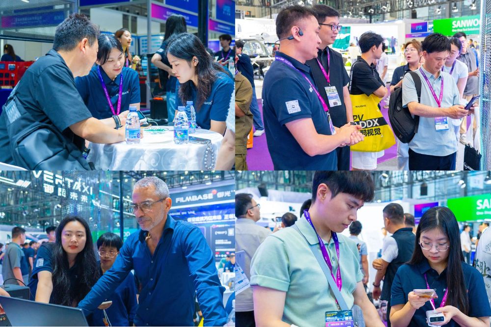 The FILMBASE booth drew the attention of international buyers.jpg