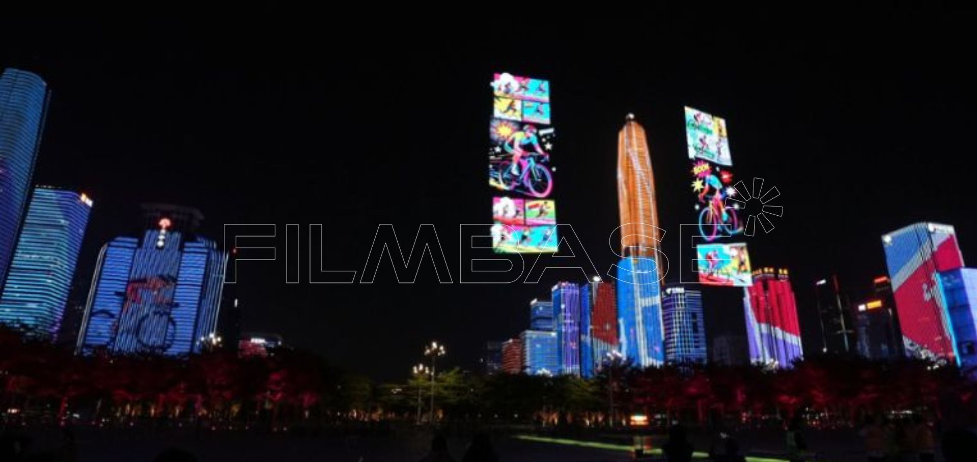 Flying Display displayed at National Games light show & SZ Art Season
